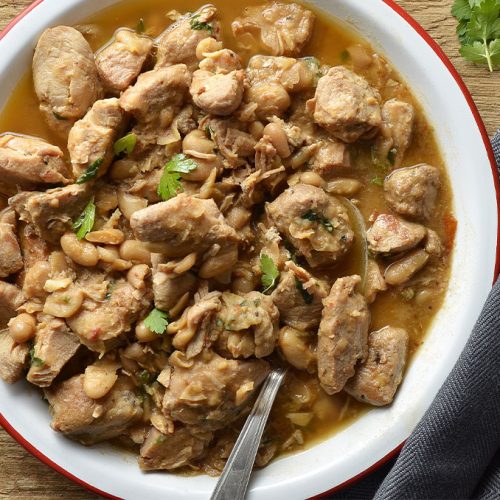 Slow Cooker Turkey White Bean Chipotle Chili