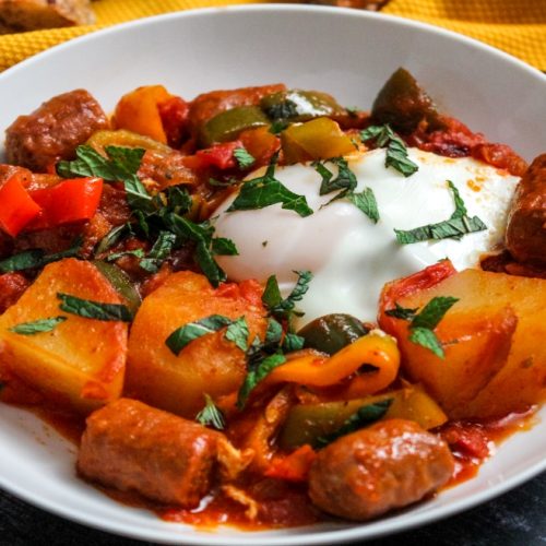 Turkey Sausage Shakshouka