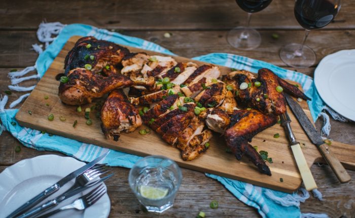 Grilled Spatchcocked Turkey with Maple Dry Rub