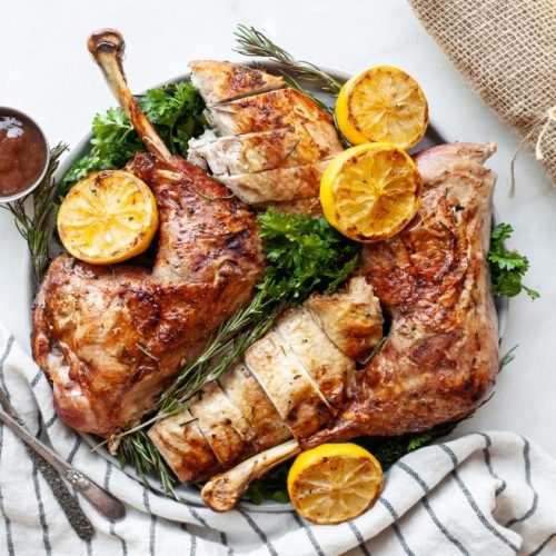 Spatchcock Lemon Rosemary Turkey