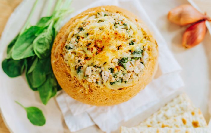 Turkey Cheddar Spinach Dip