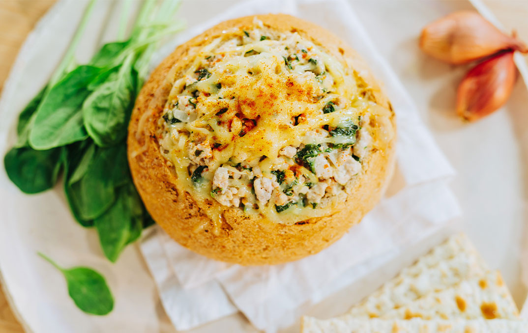 Turkey Cheddar Spinach Dip