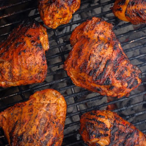 tandoori turkey on the grill