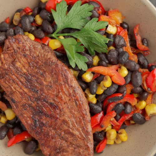 black bean turkey salad
