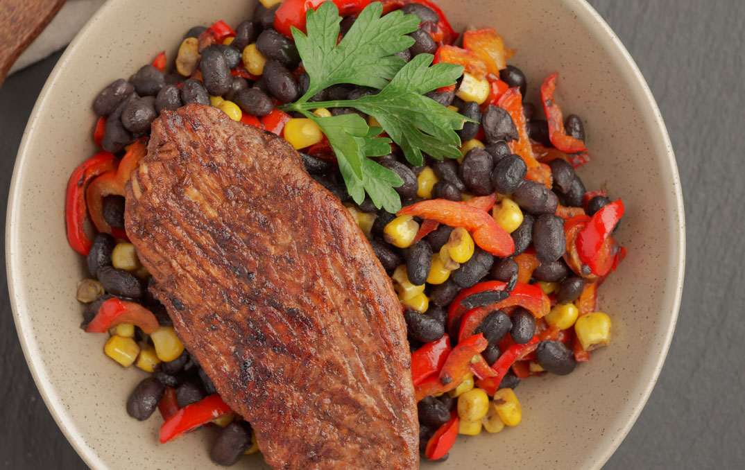 black bean turkey salad