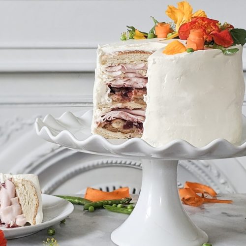 Turkey Dinner Celebration Cake