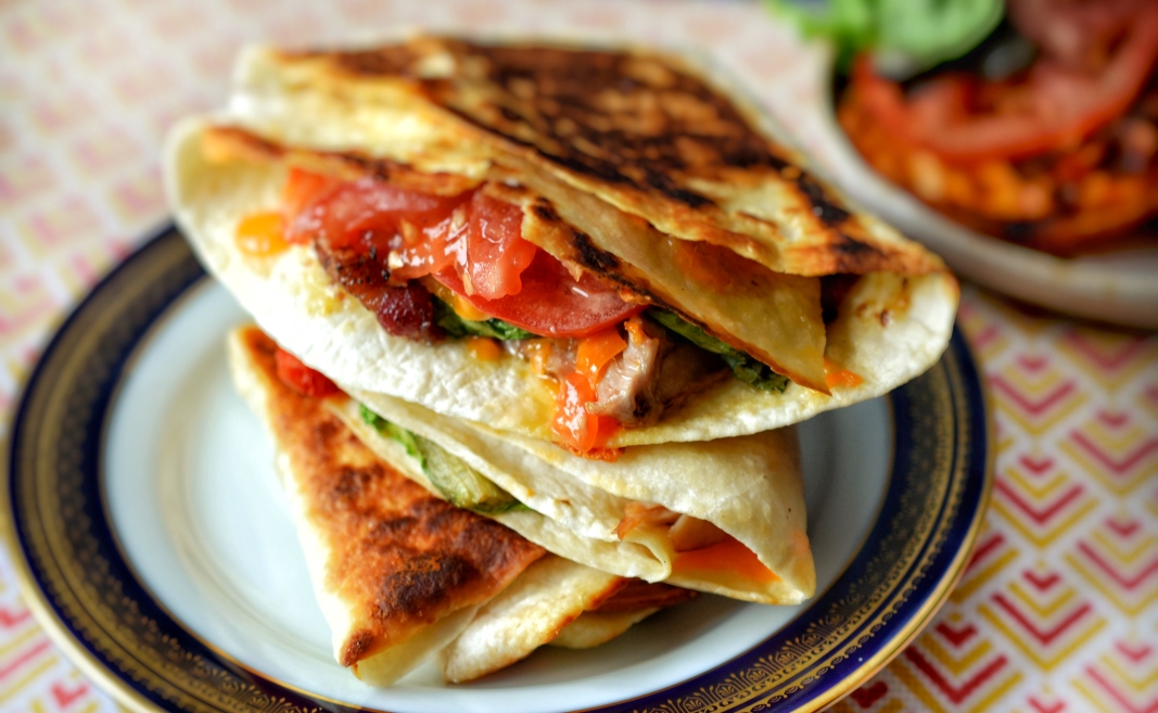 Turkey Club Grilled Wrap