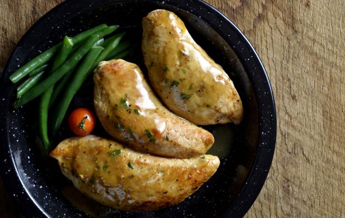 Filets de dindon et sauce à la moutarde Dijon