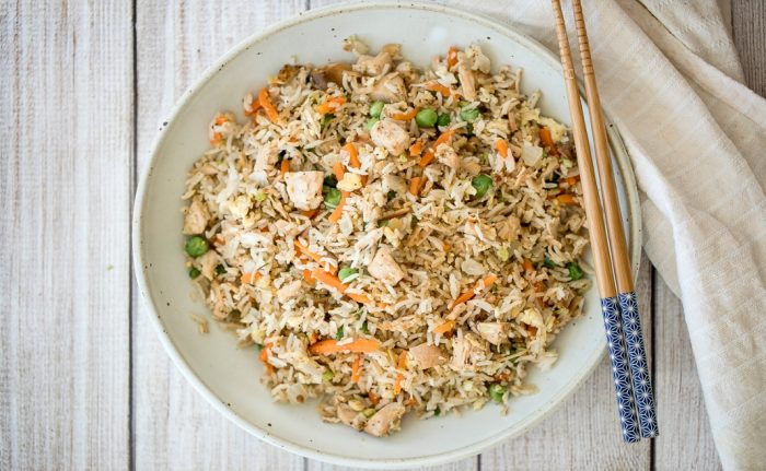 Riz frit aux restes de dindon