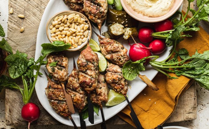 Turkey Kofta Mezze Platter