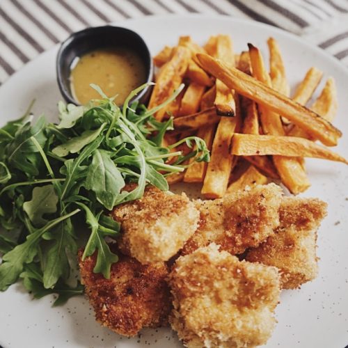 turkey nuggets and fries