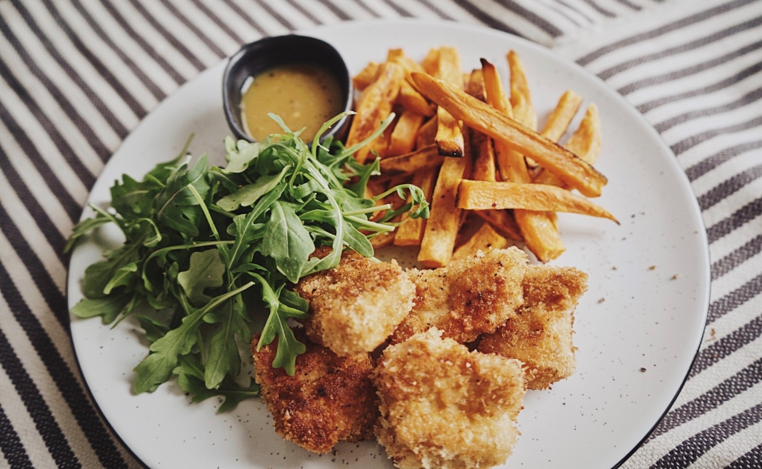 turkey nuggets and fries