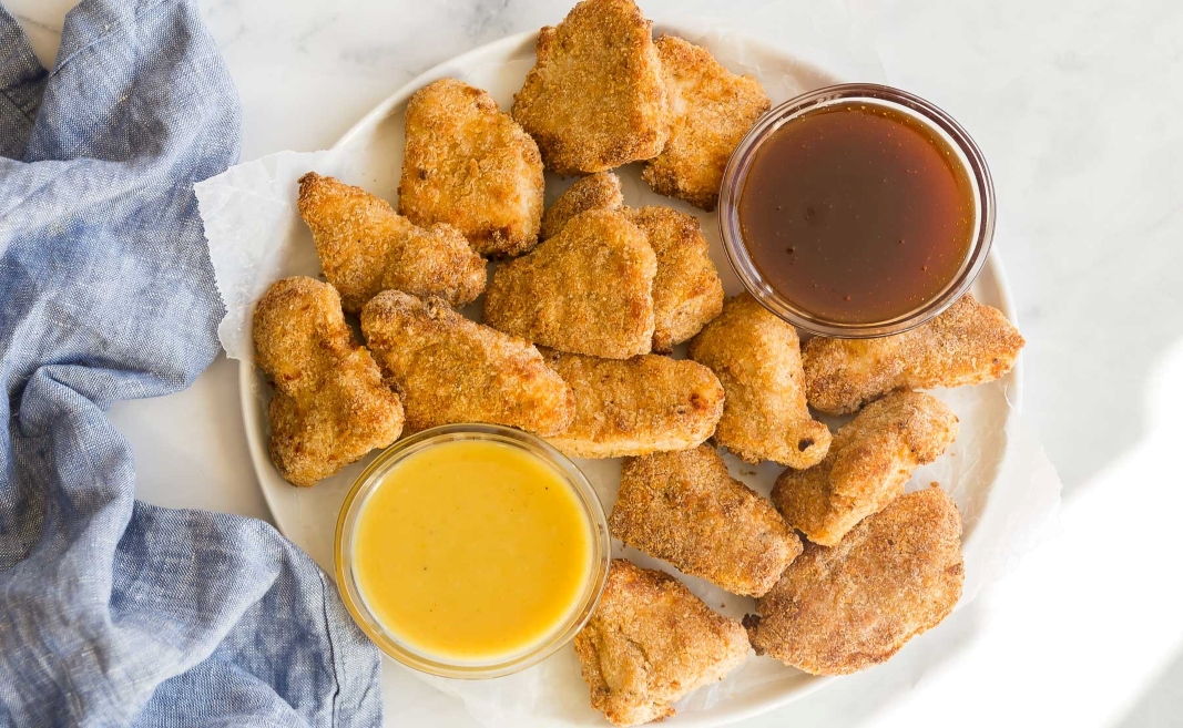 Air Fryer Turkey Nuggets and dips