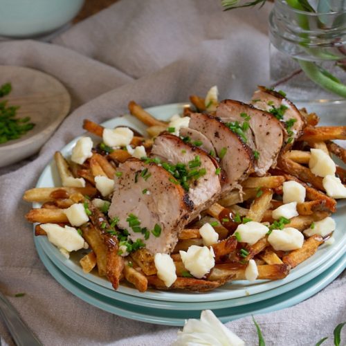 Leftover Smoked Turkey Poutine