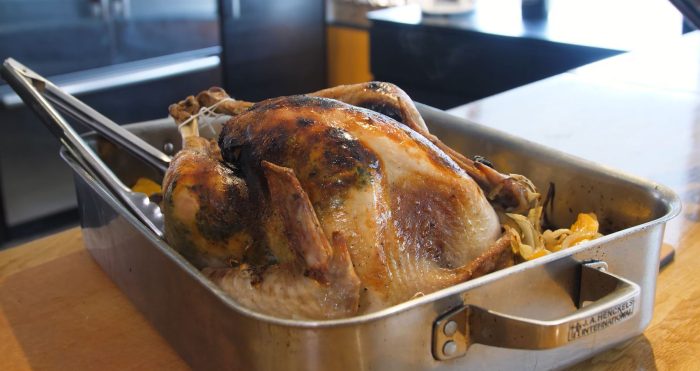 Fresh Herbs and Squash Turkey