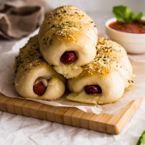 Turkey Pepperoni Cheese-Stuffed Breadsticks