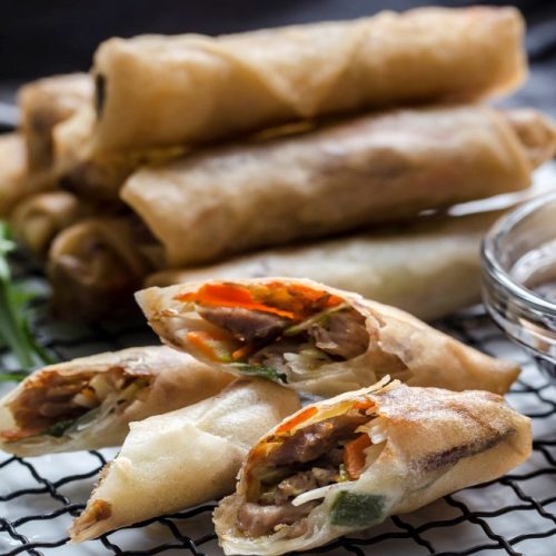 Hoisin Turkey Spring Rolls