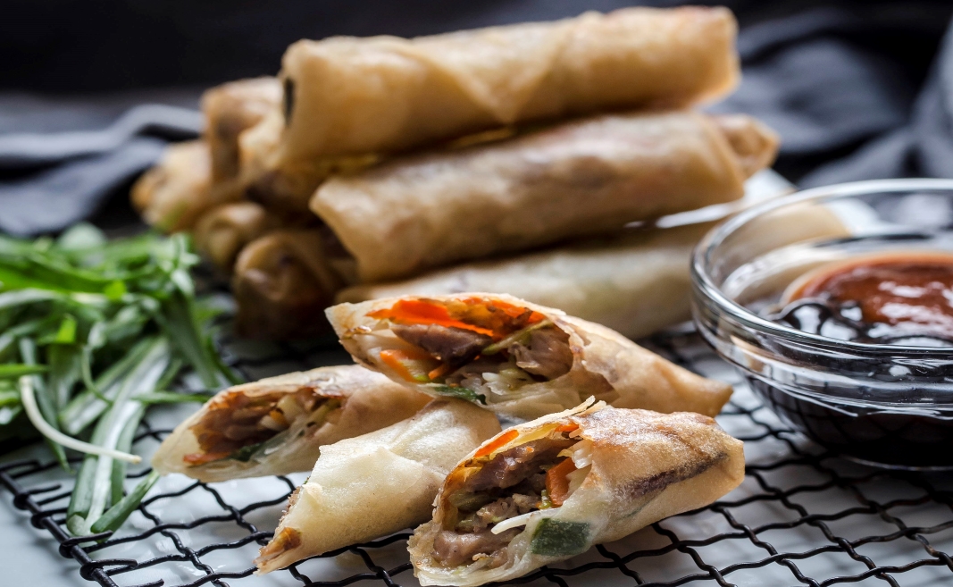Hoisin Turkey Spring Rolls