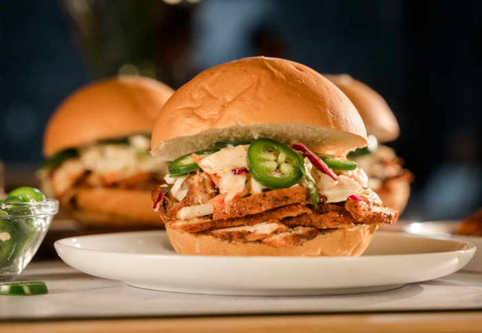 BBQ Turkey Sandwich with Apple Slaw