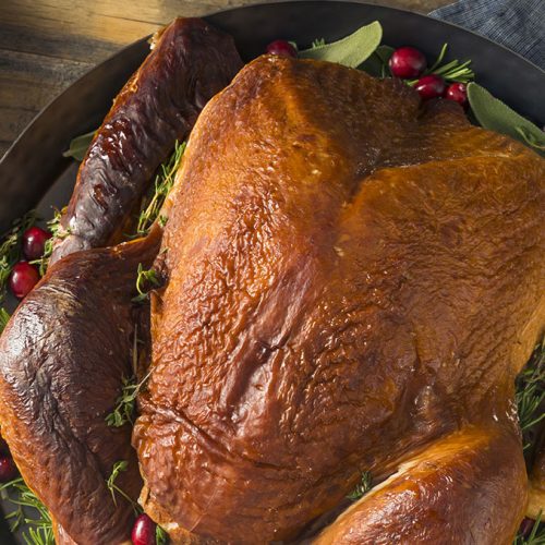 Whole Roasted Turkey with Traditional Pan Gravy