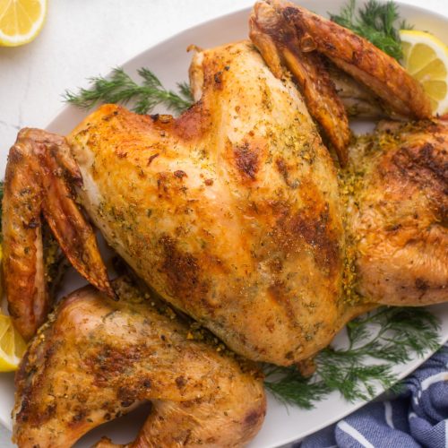 Lemon Dill Spatchcock Turkey