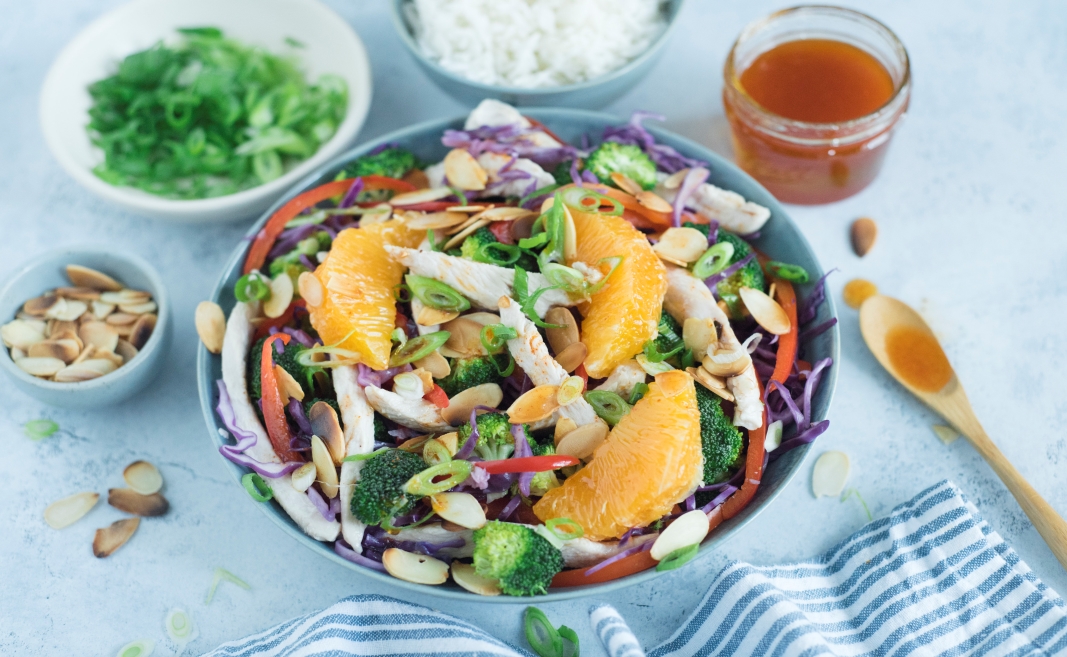 hot honey turkey stir fry