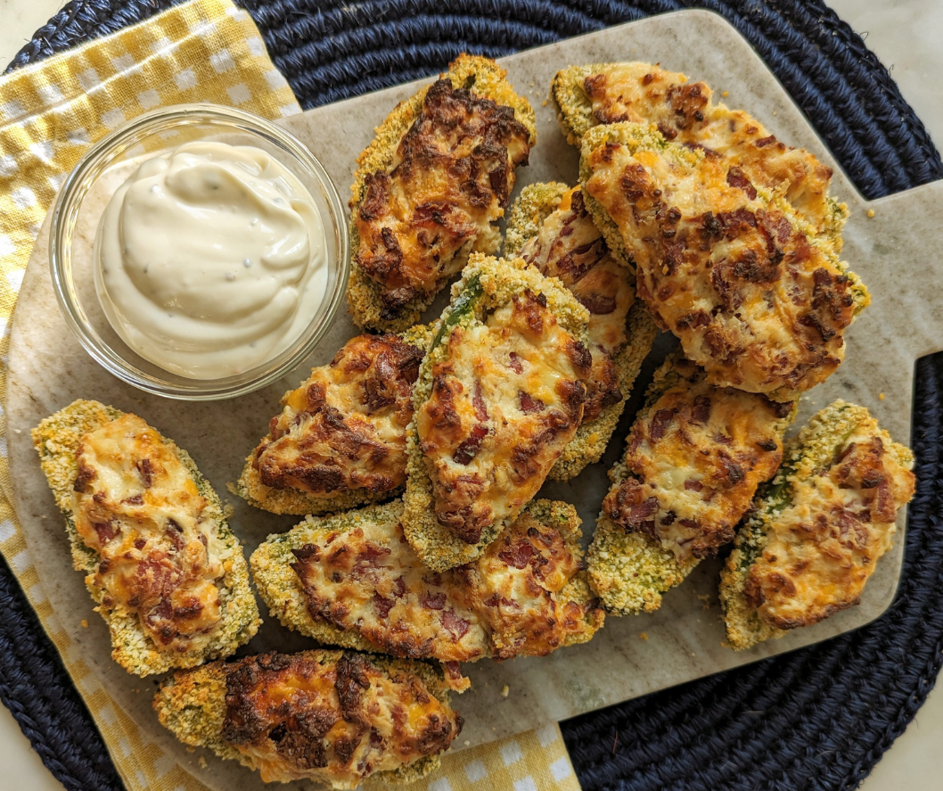 poppers and dip served
