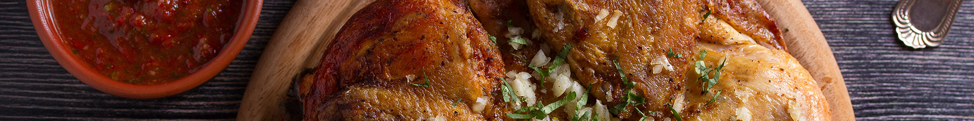 spatchcocked turkey on a plate