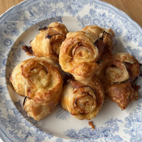 Turkey and Cheese baked pinwheels