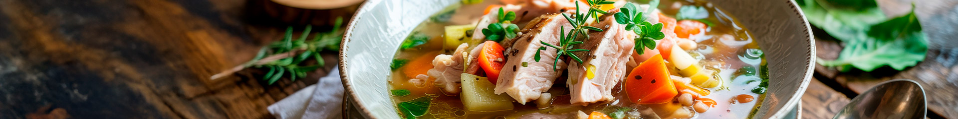 bowl of turkey stew