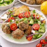 Turkey Lemon Garlic Meatball Bowls