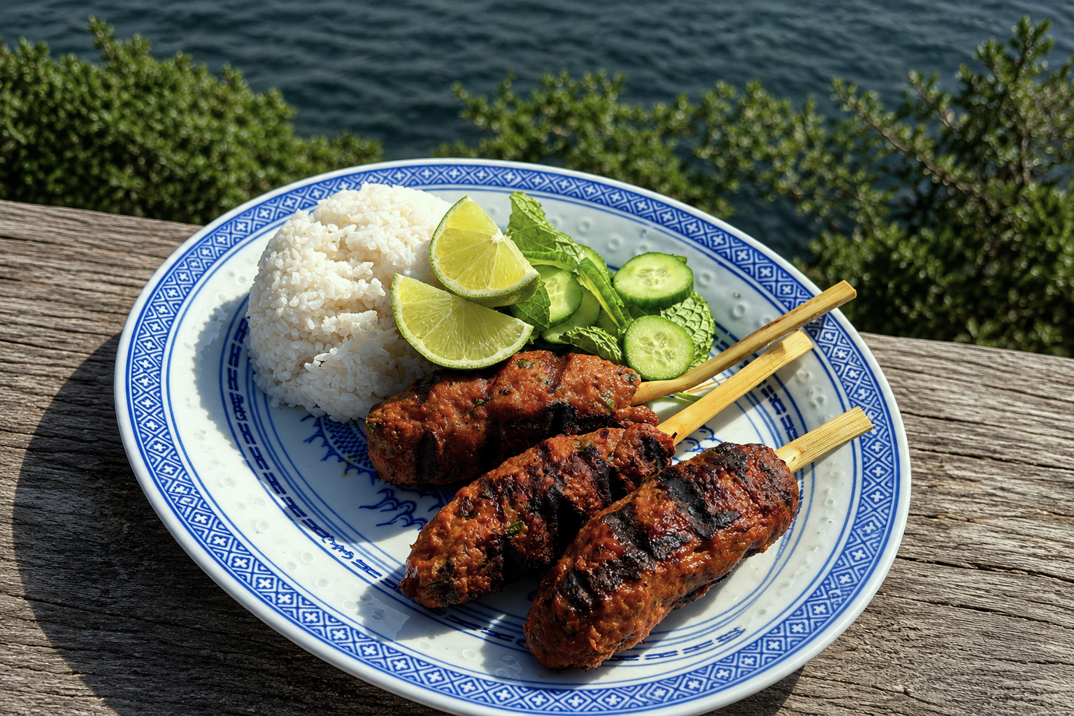 Red Curry and Lemongrass Turkey Skewers